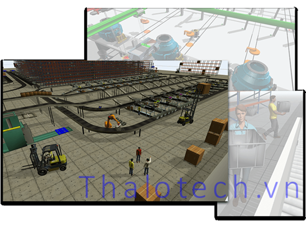  Phần mềm Phân tích và Mô phỏng 3D Logistic trong nhà máy