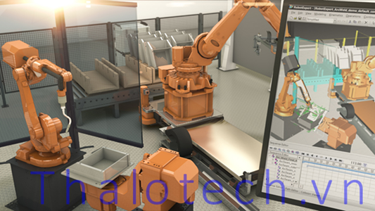 Phần mềm Thiết kế Mô phỏng 3D và Lập trình robotics trong Công nghiệp