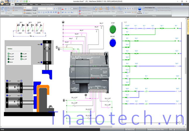 Phần mềm thiết kế mô phỏng thủy lực - khí nén, điện, điện tử và PLC - tự động hóa