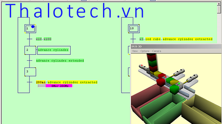 Phần mềm lập trình thiết kế mô phỏng 3D hệ thống công nghiệp tự động hóa